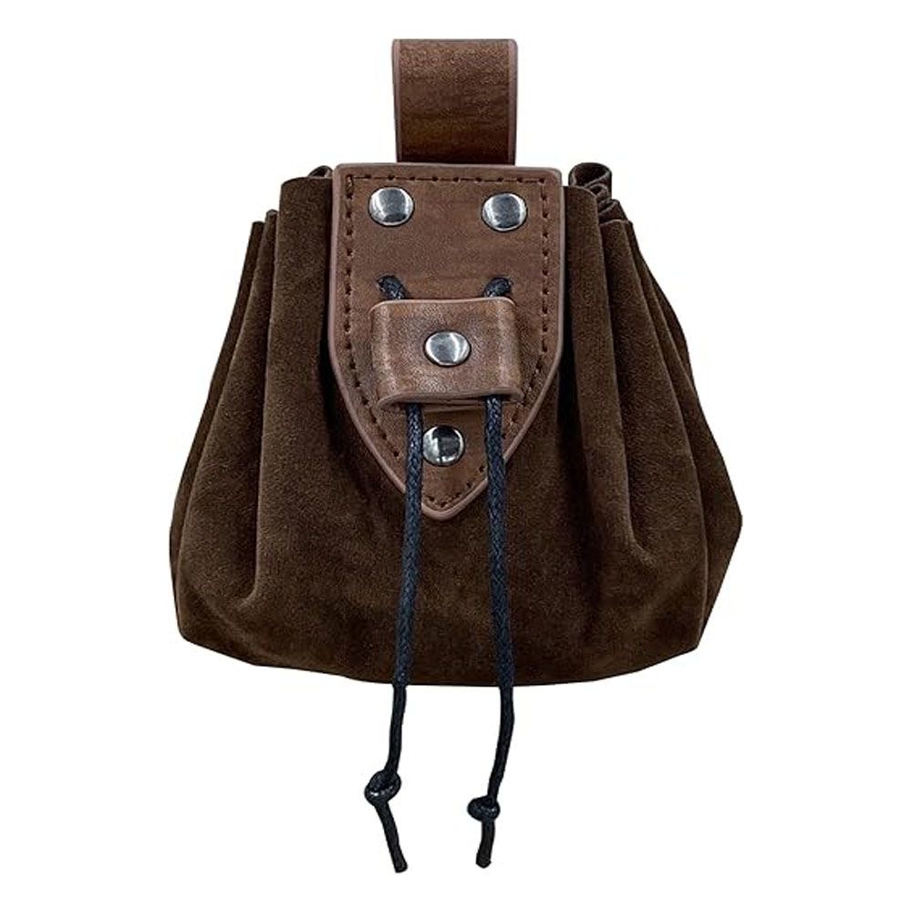 Men Accessories Bag - Viking Style Medieval Pouch Leather Belt