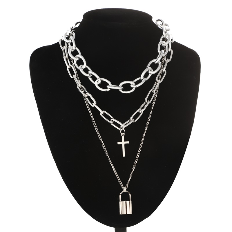 Men Accessories Aesthetic - FNQUFUJ Layered grunge aesthetic jewelry punk