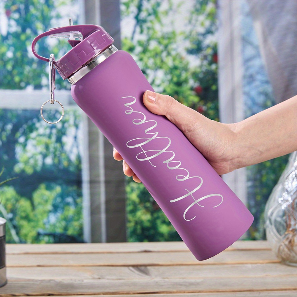 Flask Stainless Steel - Personalized Customization Name: Stainless Steel Water