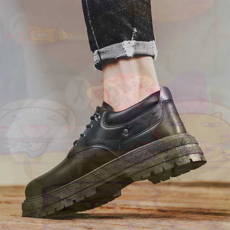 Men'S Accessories Canada - Dark Natural Leather Fashion Trainers Tennis