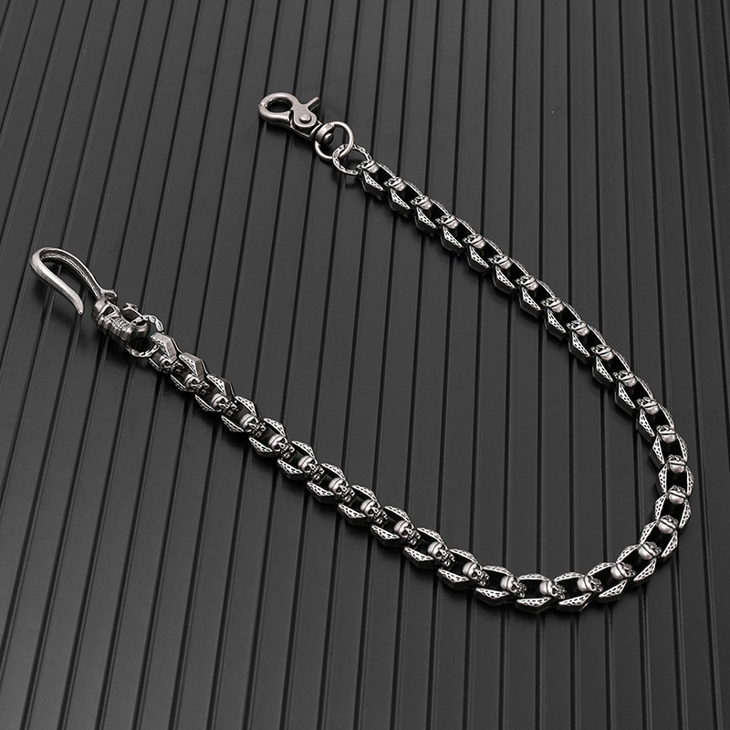 Men Accessories Pk - Vintage Punk Gothic Metal Skull Chain