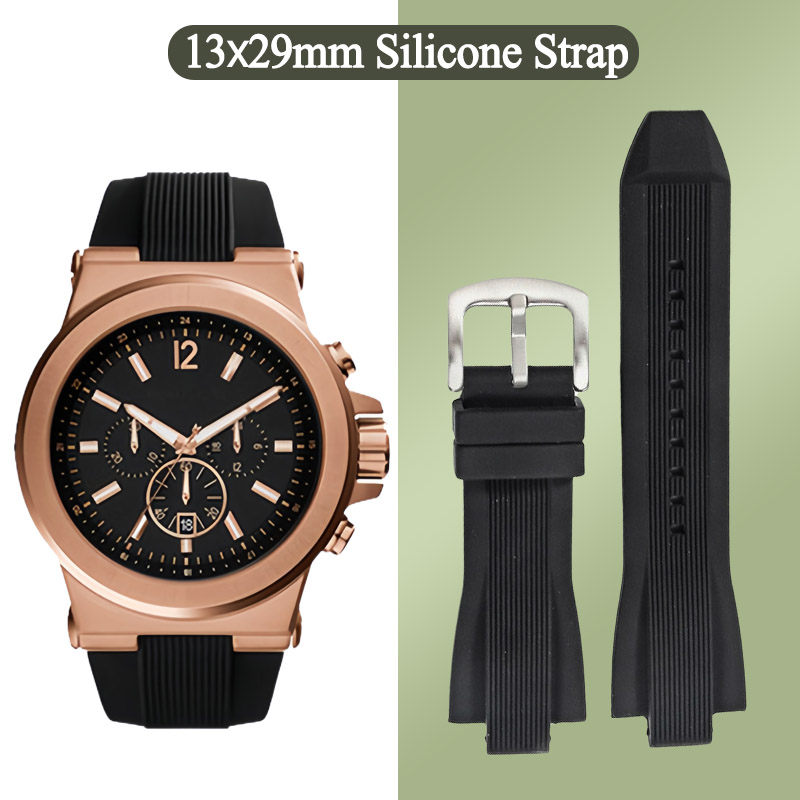 Men Accessories Mk - 13x29mm Silicone Watch Strap for Michael