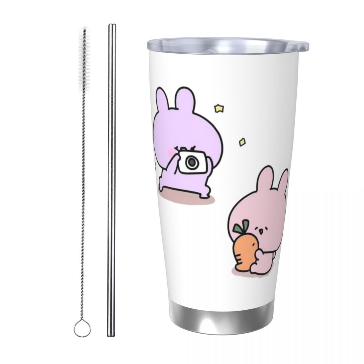 Flask Stainless Steel - Asamimichaan Cute Asamimi 20oz Stainless Steel