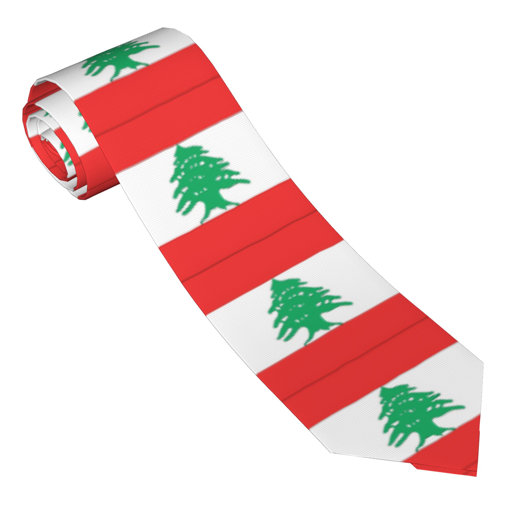 Lebanon Flag  Tie  Wedding Nec - Men Accessories Lebanon recension och pris