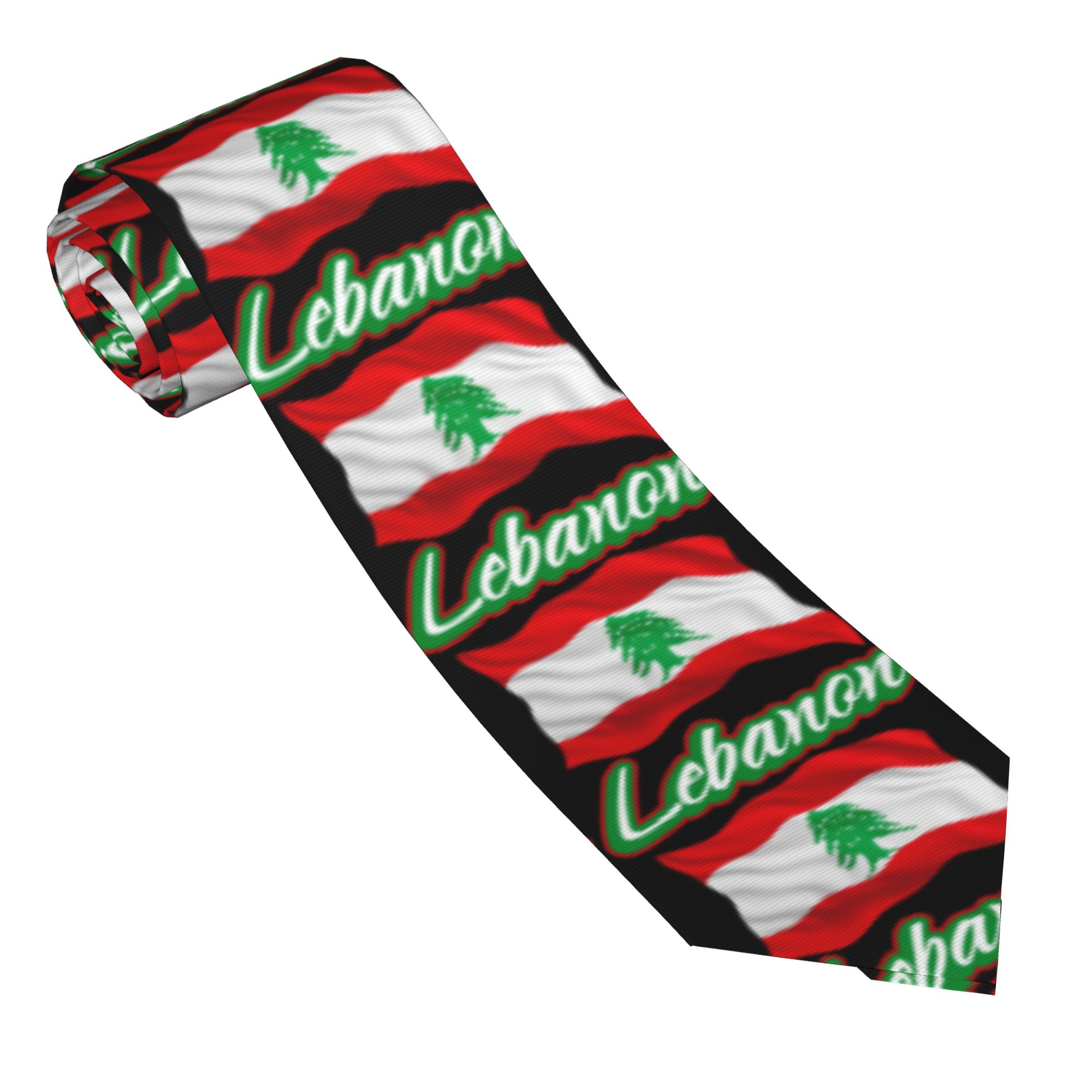 Lebanese Flag of Lebanon Tie   - Men Accessories Lebanon recension och pris