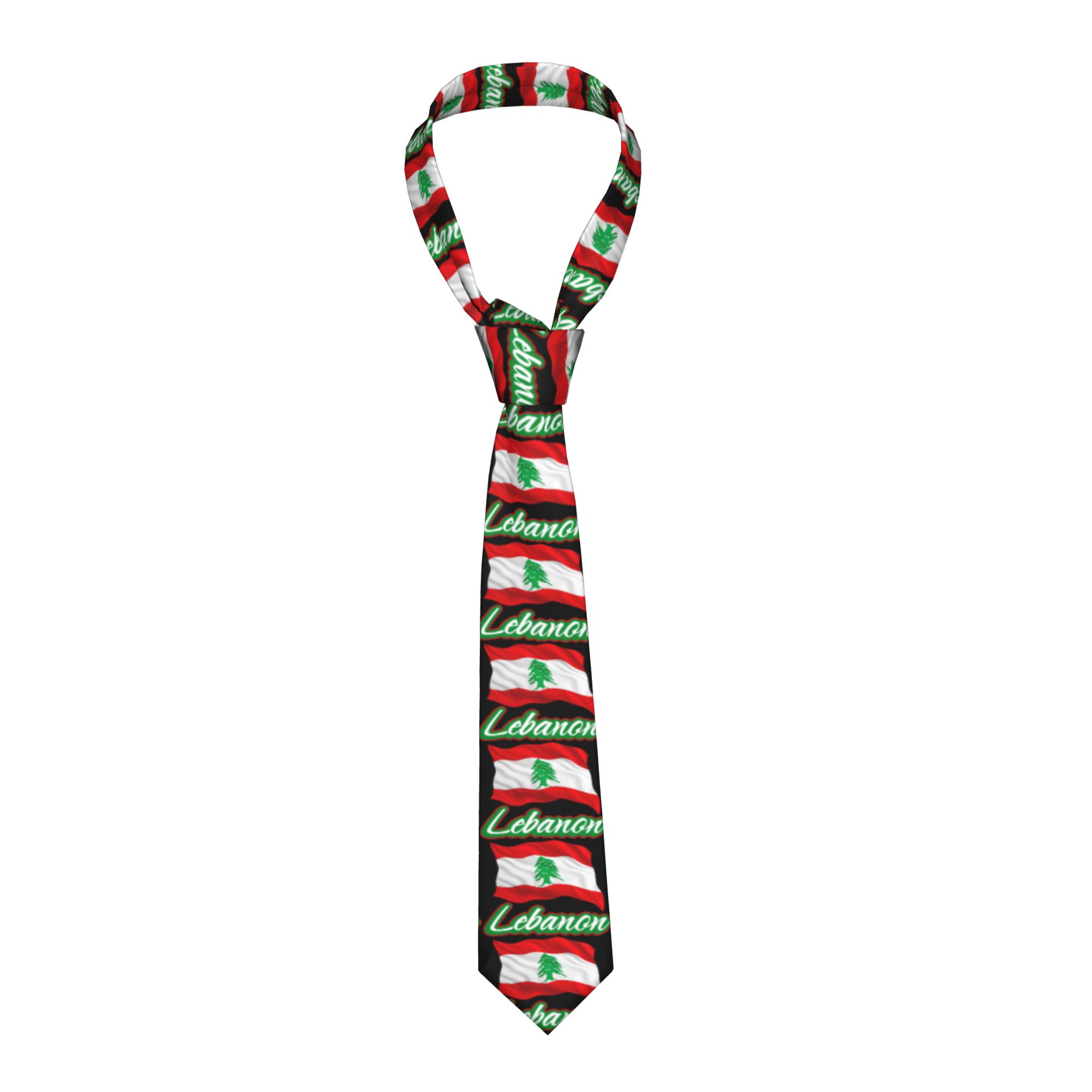 Lebanese Flag of Lebanon Tie   - Men Accessories Lebanon recension och pris