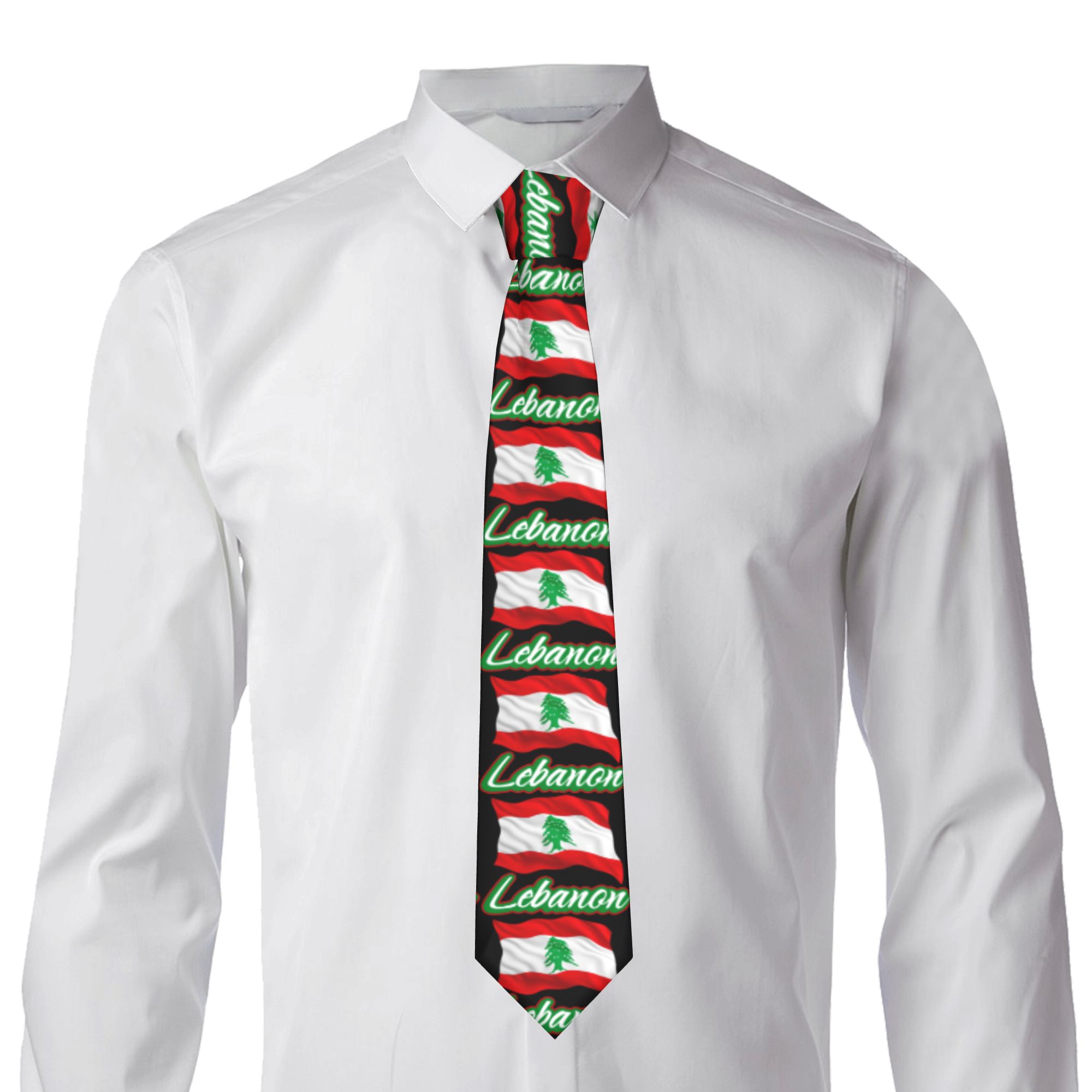 Lebanese Flag of Lebanon Tie   - Men Accessories Lebanon recension och pris