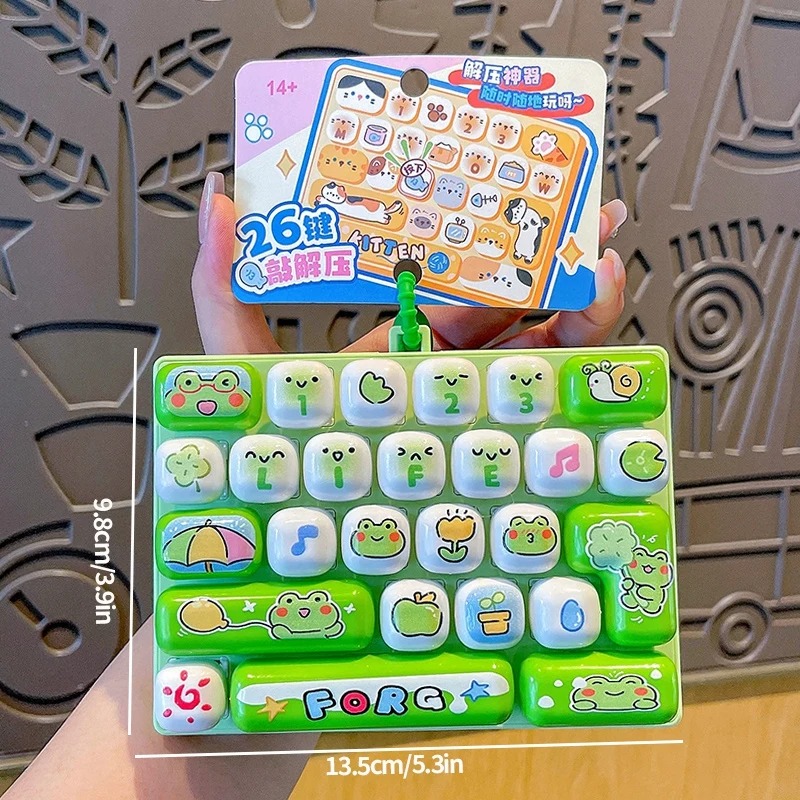 26-Grid Anti-Stress Keyboard K - Men Keychain Accessories recension och pris