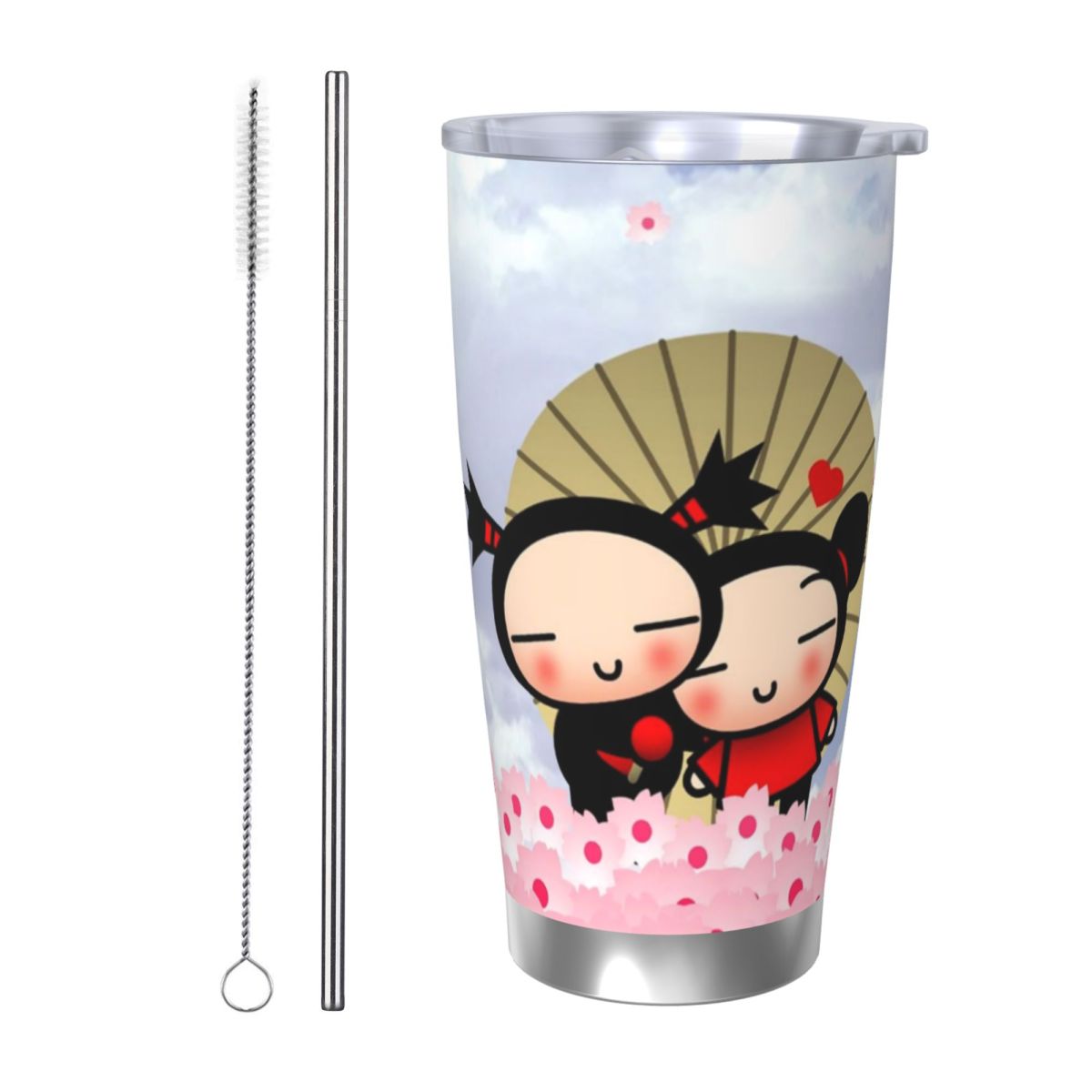 Cute Cartoon Pucca 20oz Stainl - Flask Stainless Steel recension och pris