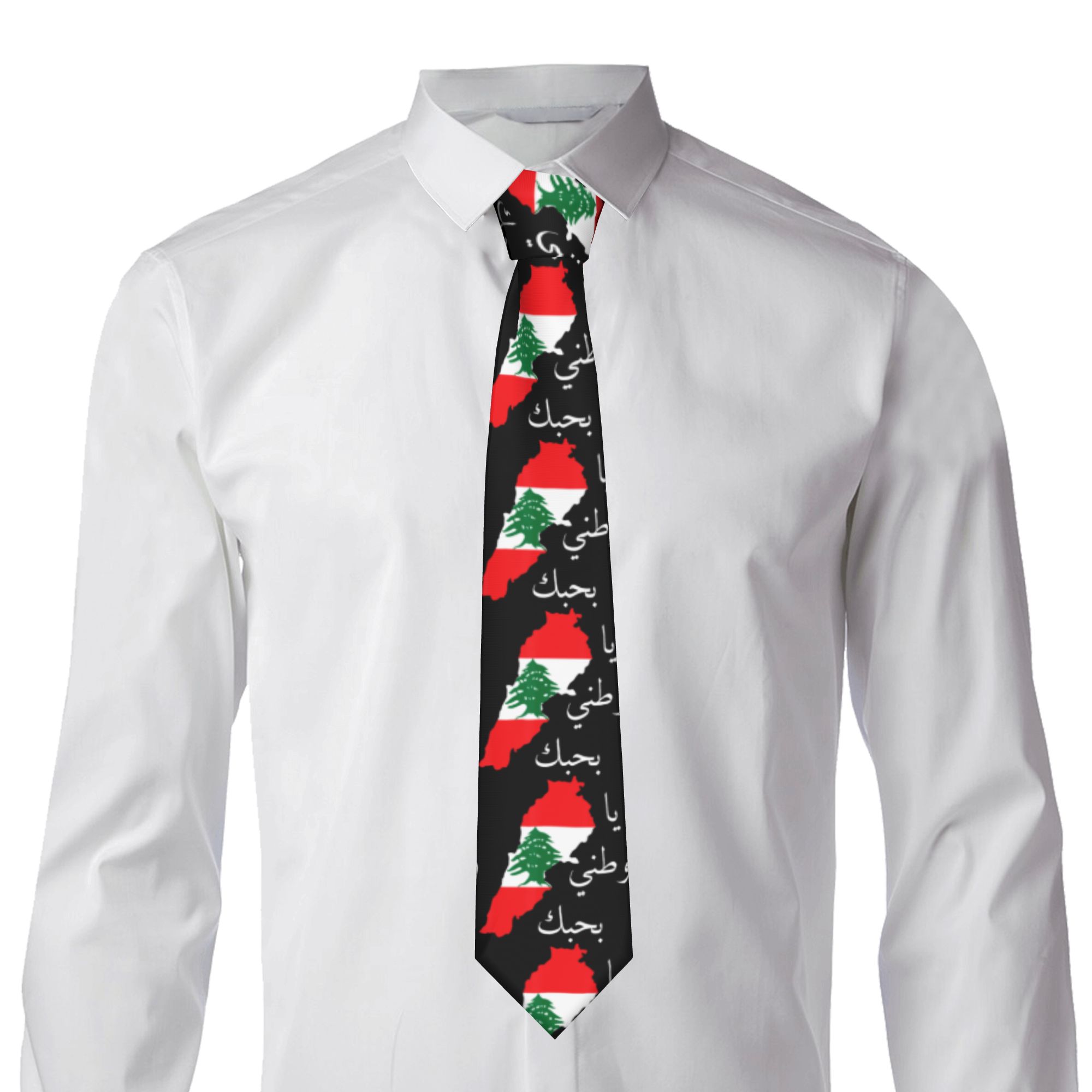 Lebanon Flag Map Beirut Tie Ce - Men Accessories Lebanon recension och pris