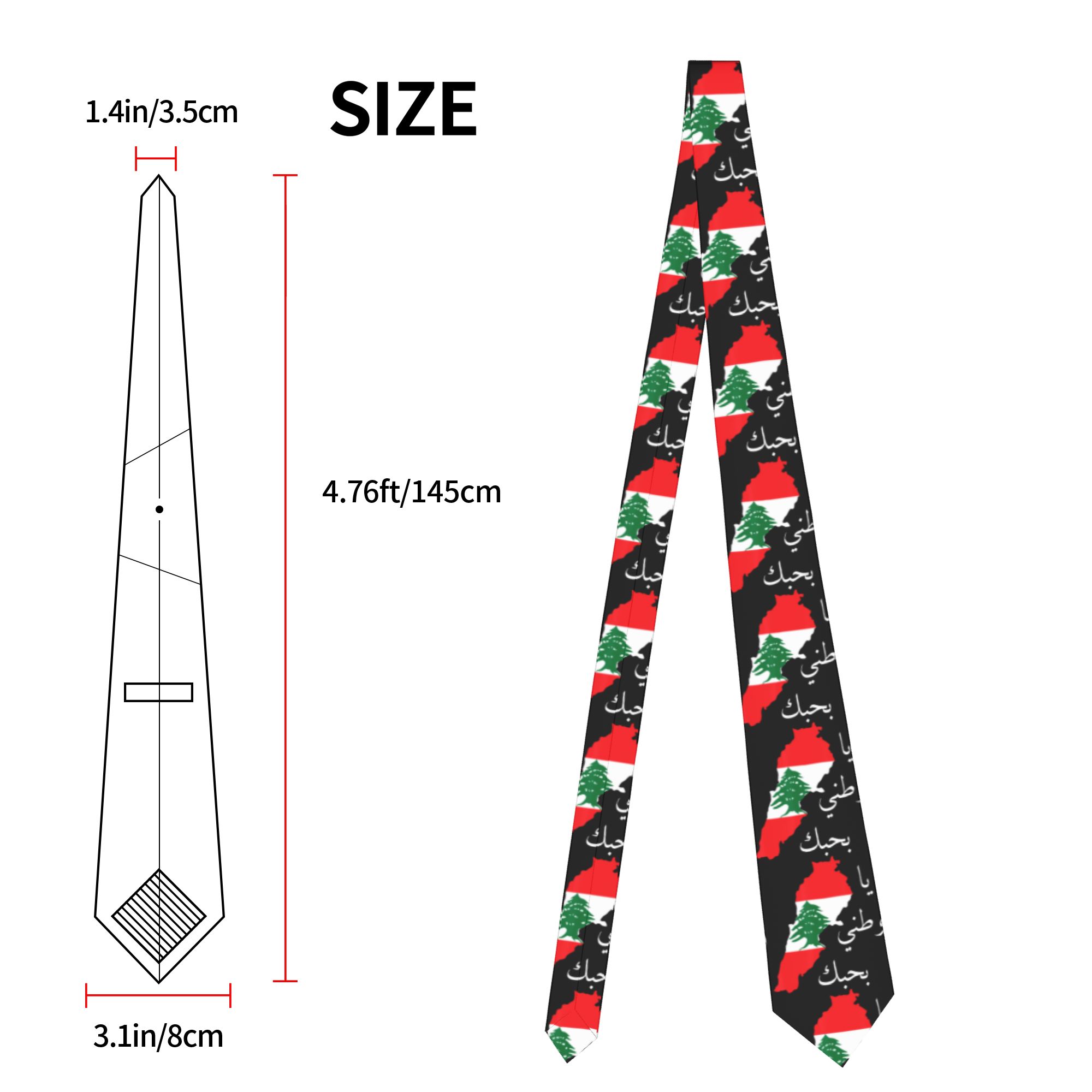 Lebanon Flag Map Beirut Tie Ce - Men Accessories Lebanon recension och pris