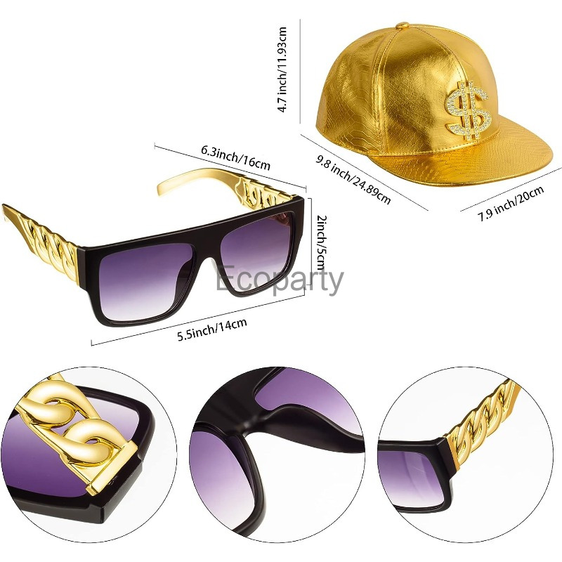 80s 90s Hip Hop Costume Access - Men'S Accessories In The 90S recension och pris