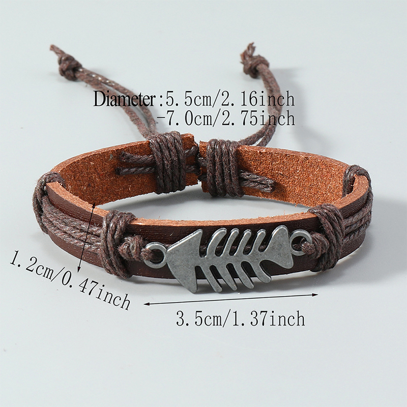 Trendy Retro Leather Woven Fis - Men Accessories Pk recension och pris