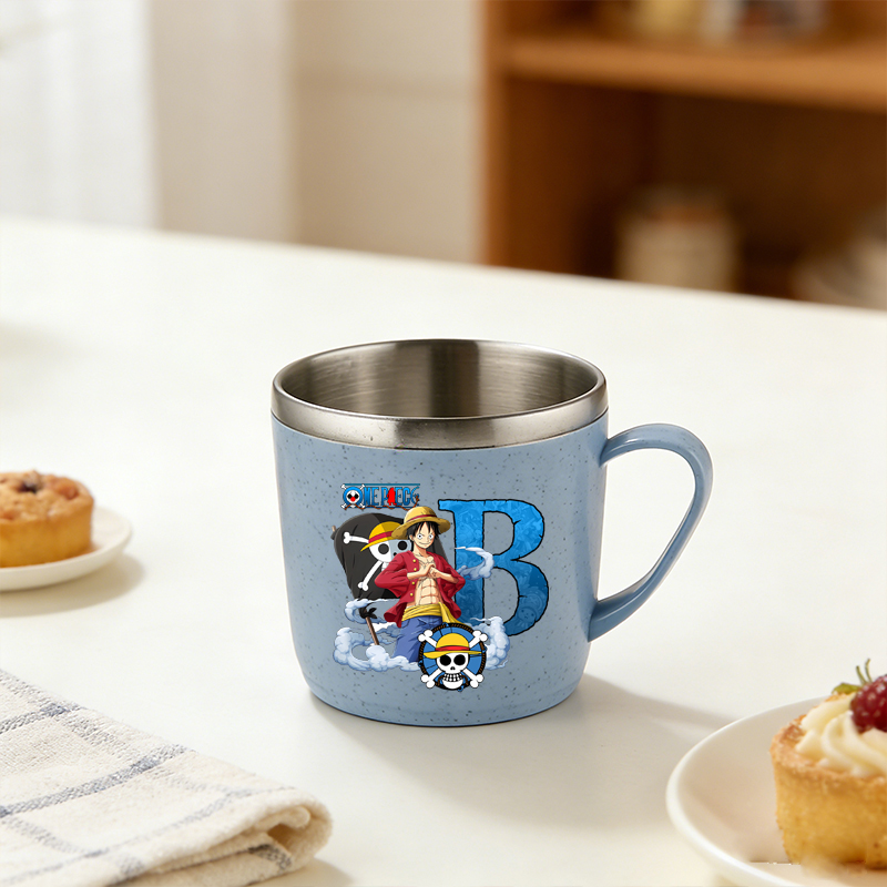 One Piece Water Cup Boy Girl A - Flask Stainless Steel recension och pris