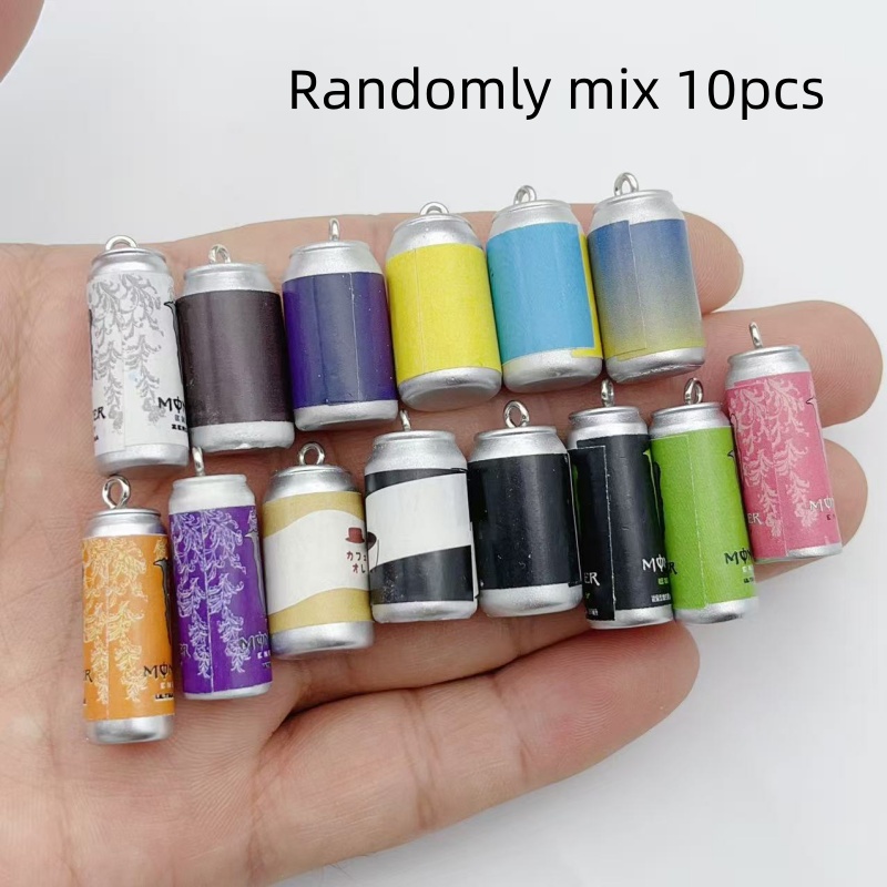 10Pcs Mini Simulation Beverage - Men Keychain Accessories recension och pris