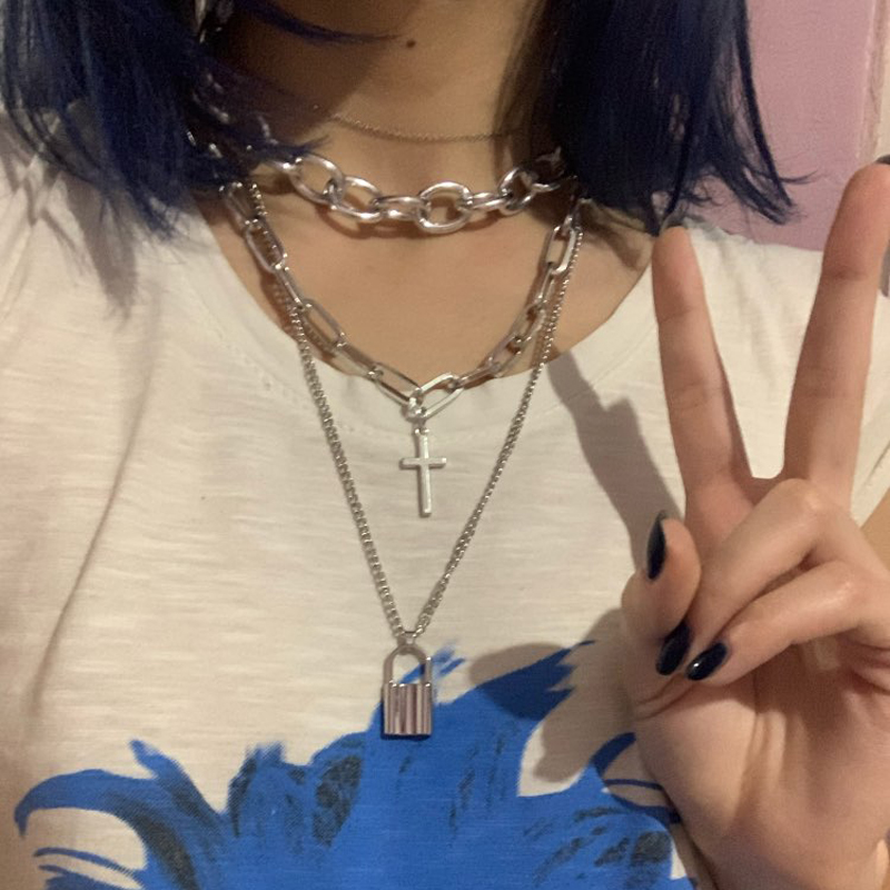 FNQUFUJ Layered grunge aesthet - Men Accessories Aesthetic recension och pris