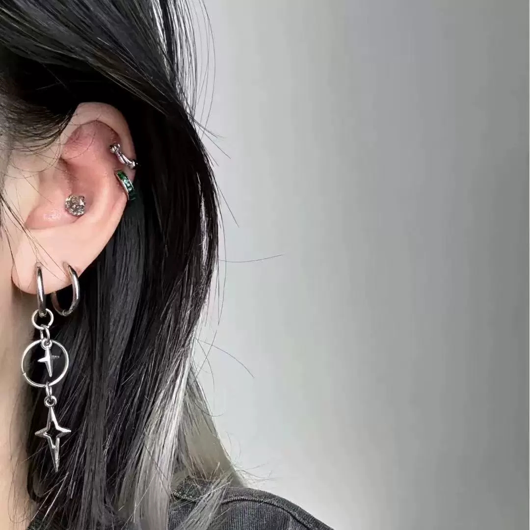 Personalized Punk Cross Star P - Men'S Accessories In The 90S recension och pris