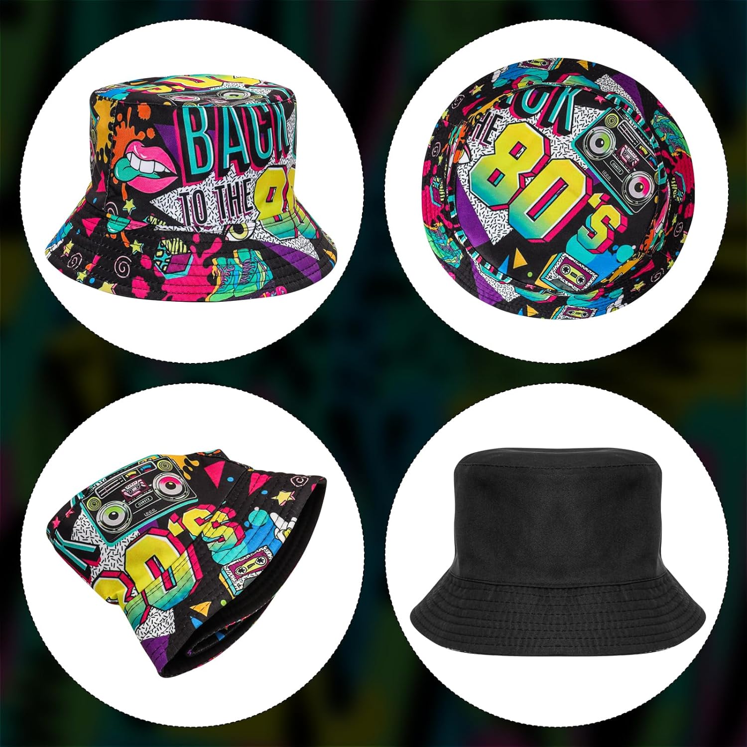 Fashion 80s 90s Bucket-Hat Fis - Men'S Accessories In The 90S recension och pris