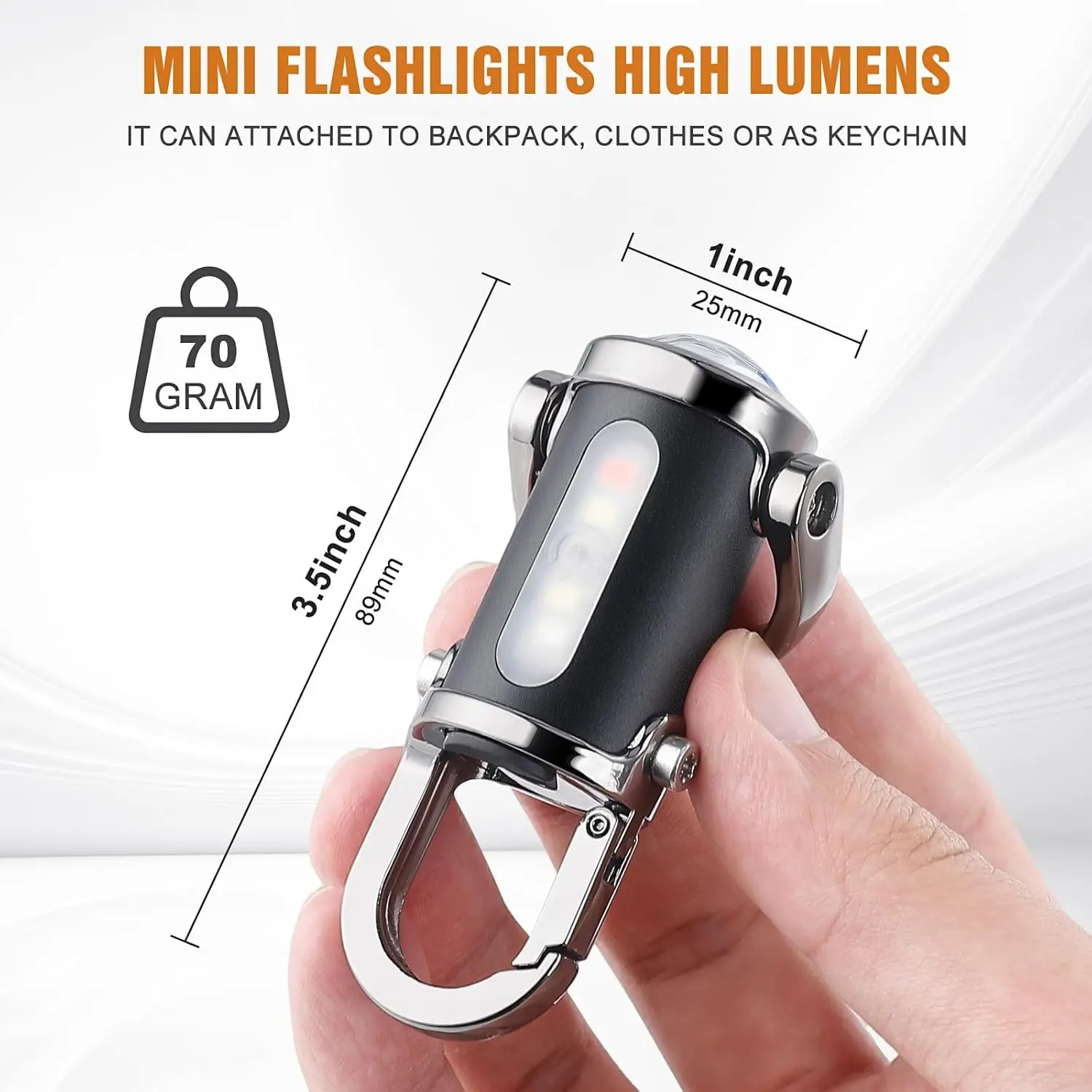 Mini Keychain Flashlight Recha - Men Keychain Accessories recension och pris