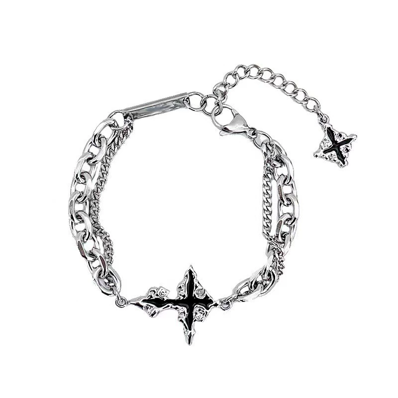 Punk Black Cross Pendant Chain - Men'S Accessories In The 90S recension och pris