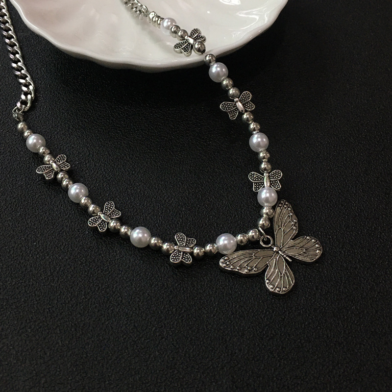 Gothic Butterfly Pendant Neckl - Men Accessories Aesthetic recension och pris