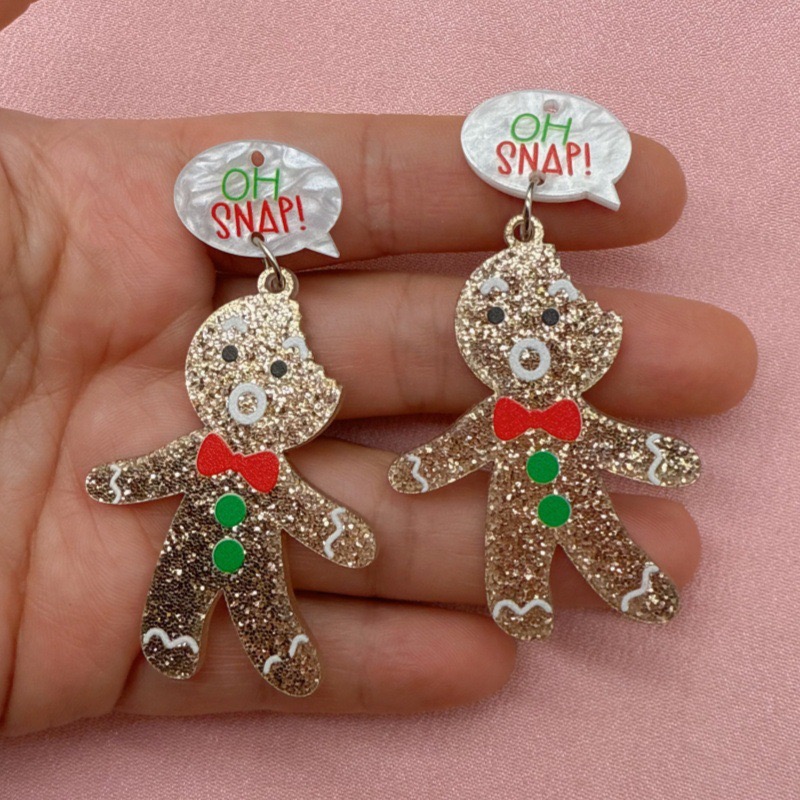 10pcs Cute Christmas Gingerbre - Men Keychain Accessories recension och pris
