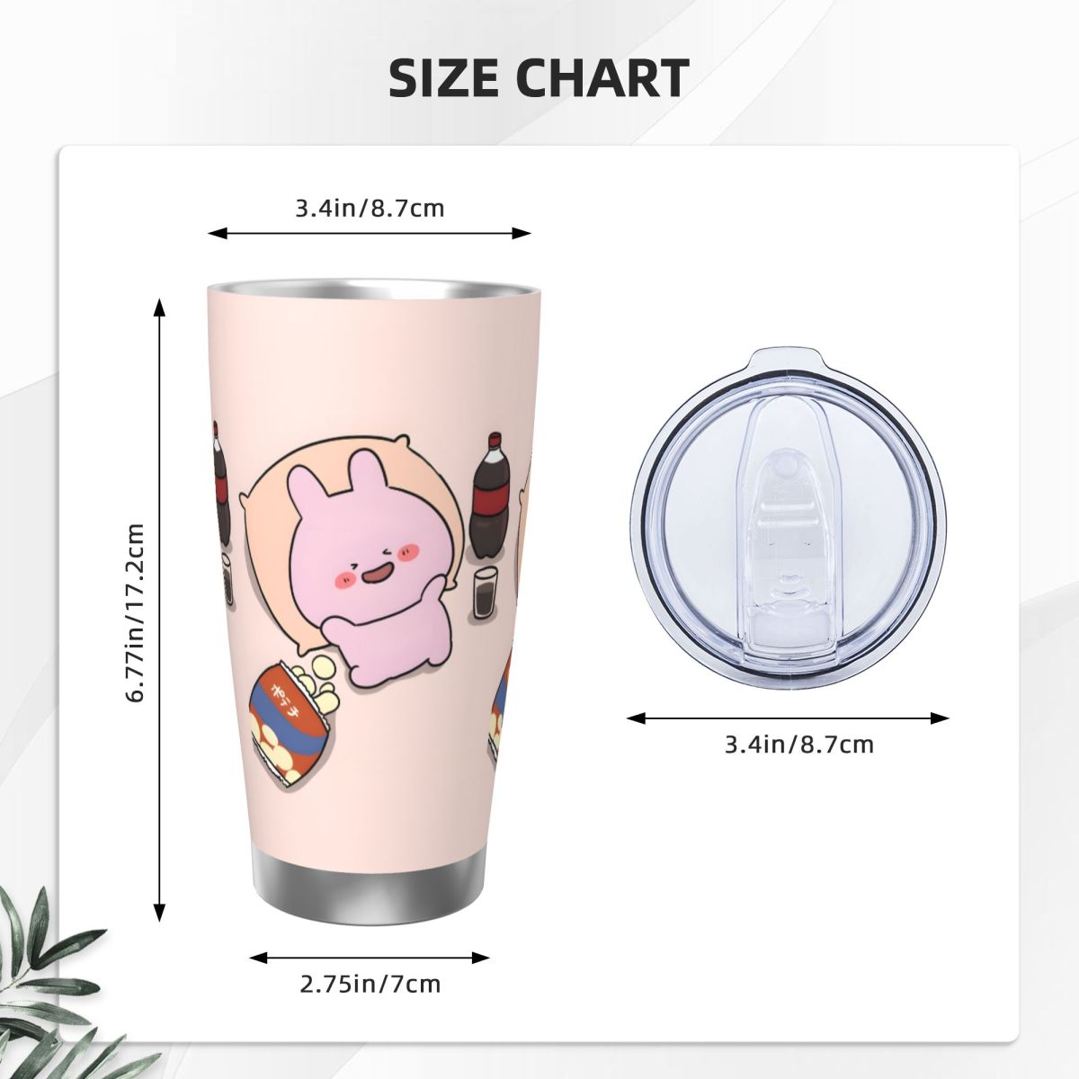 Asamimichaan Cute Asamimi 20oz - Flask Stainless Steel recension och pris