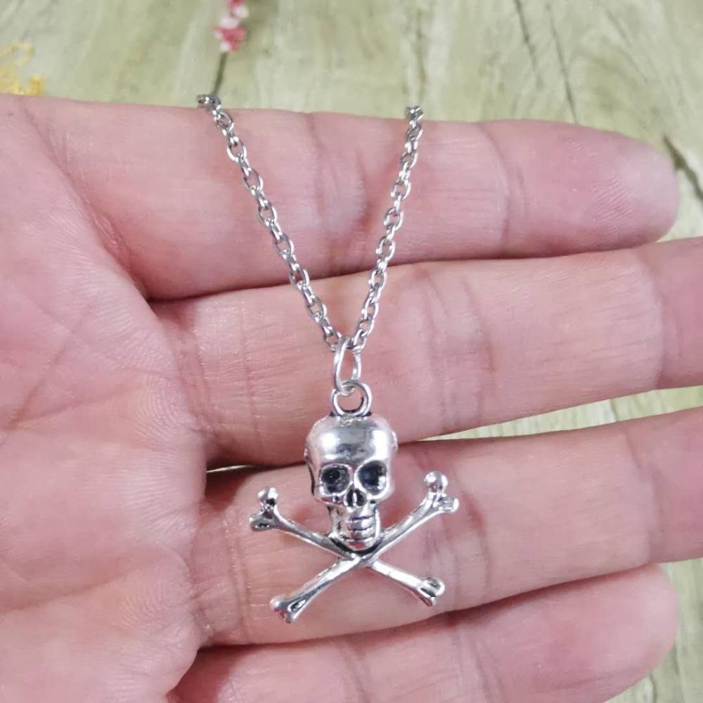 Skull Pendant Necklace for Wom - Men Accessories Aesthetic recension och pris