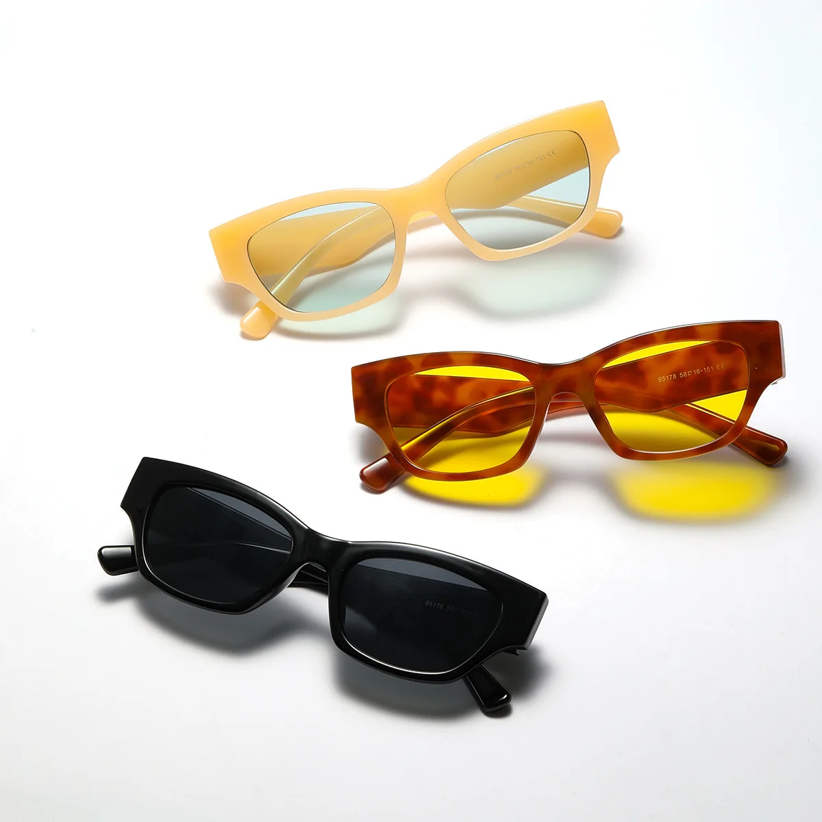 Fashion Yellow Women Cat Eye S - Men'S Accessories In The 90S recension och pris