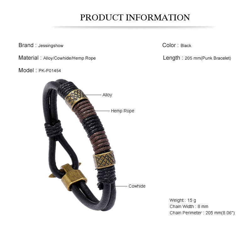 High Quality Mens Punk Style E - Men Accessories Pk recension och pris