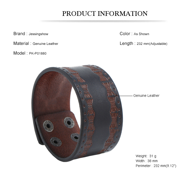 Men's Punk Vintage Bracelet -  - Men Accessories Pk recension och pris