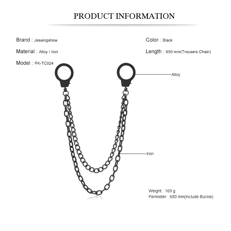 Punk Style Chain On The Jeans  - Men Accessories Pk recension och pris