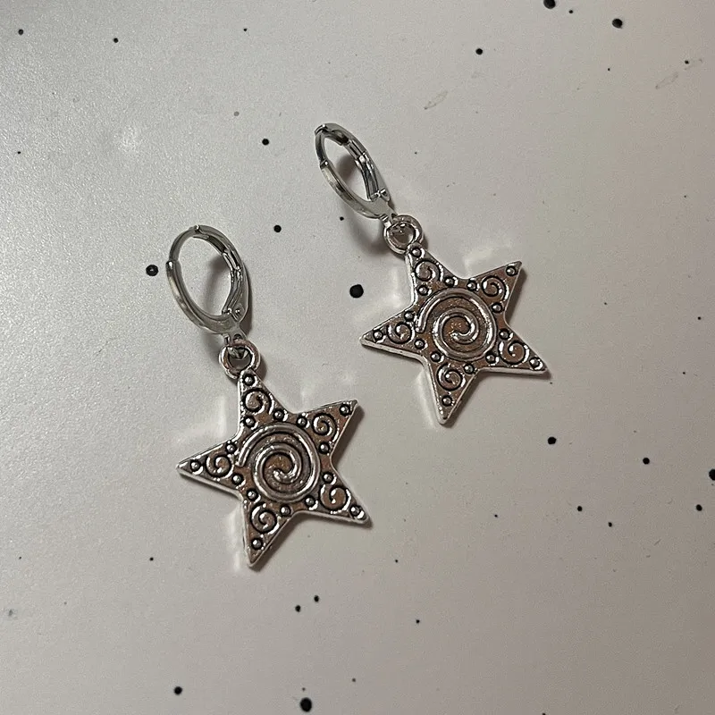 Vintage Goth Silver Color Spir - Men'S Accessories In The 90S recension och pris