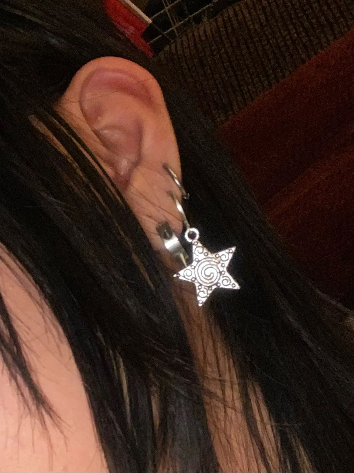 Vintage Goth Silver Color Spir - Men'S Accessories In The 90S recension och pris