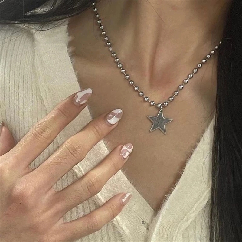 Kpop Cool Punk Vintage Star Pe - Men Accessories Aesthetic recension och pris