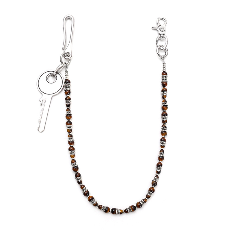 Hip Hop Punk Tiger Eye Beaded  - Men Accessories Pk recension och pris