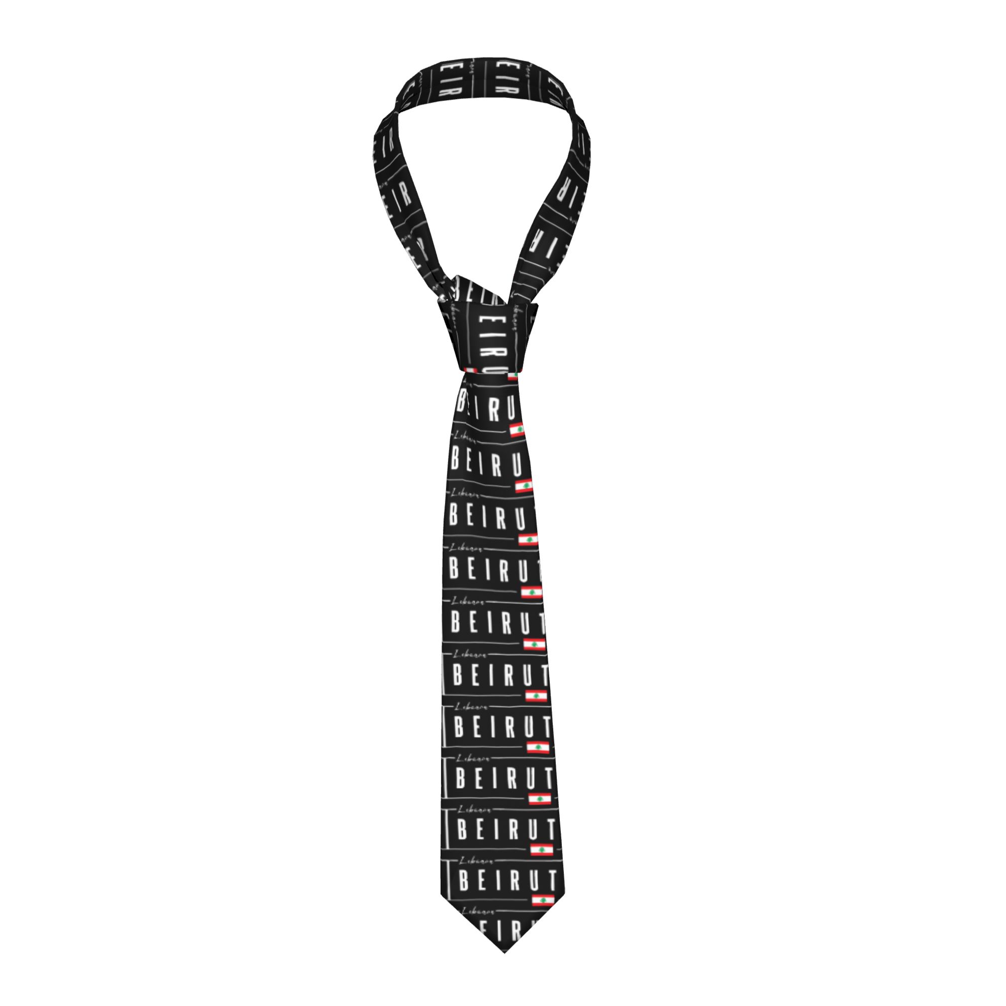 Beirut Lebanon Flag Tie  Cospl - Men Accessories Lebanon recension och pris
