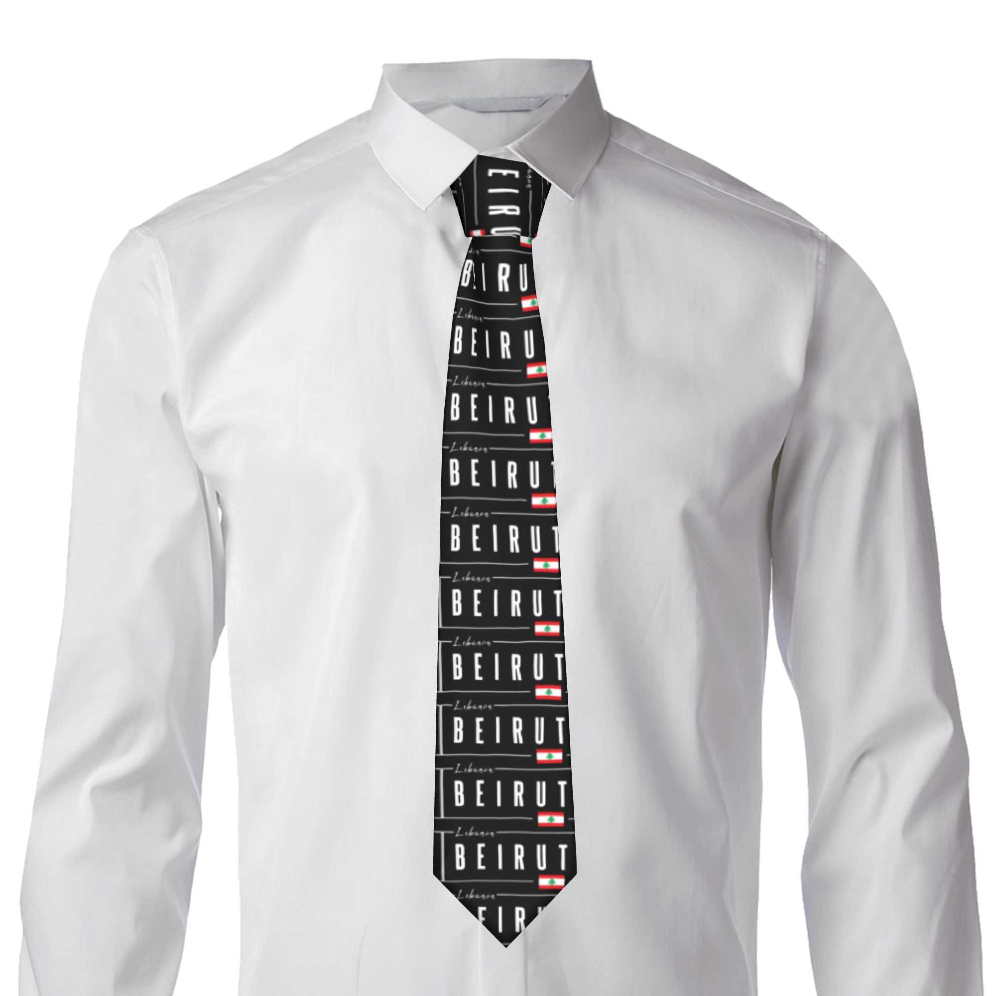 Beirut Lebanon Flag Tie  Cospl - Men Accessories Lebanon recension och pris