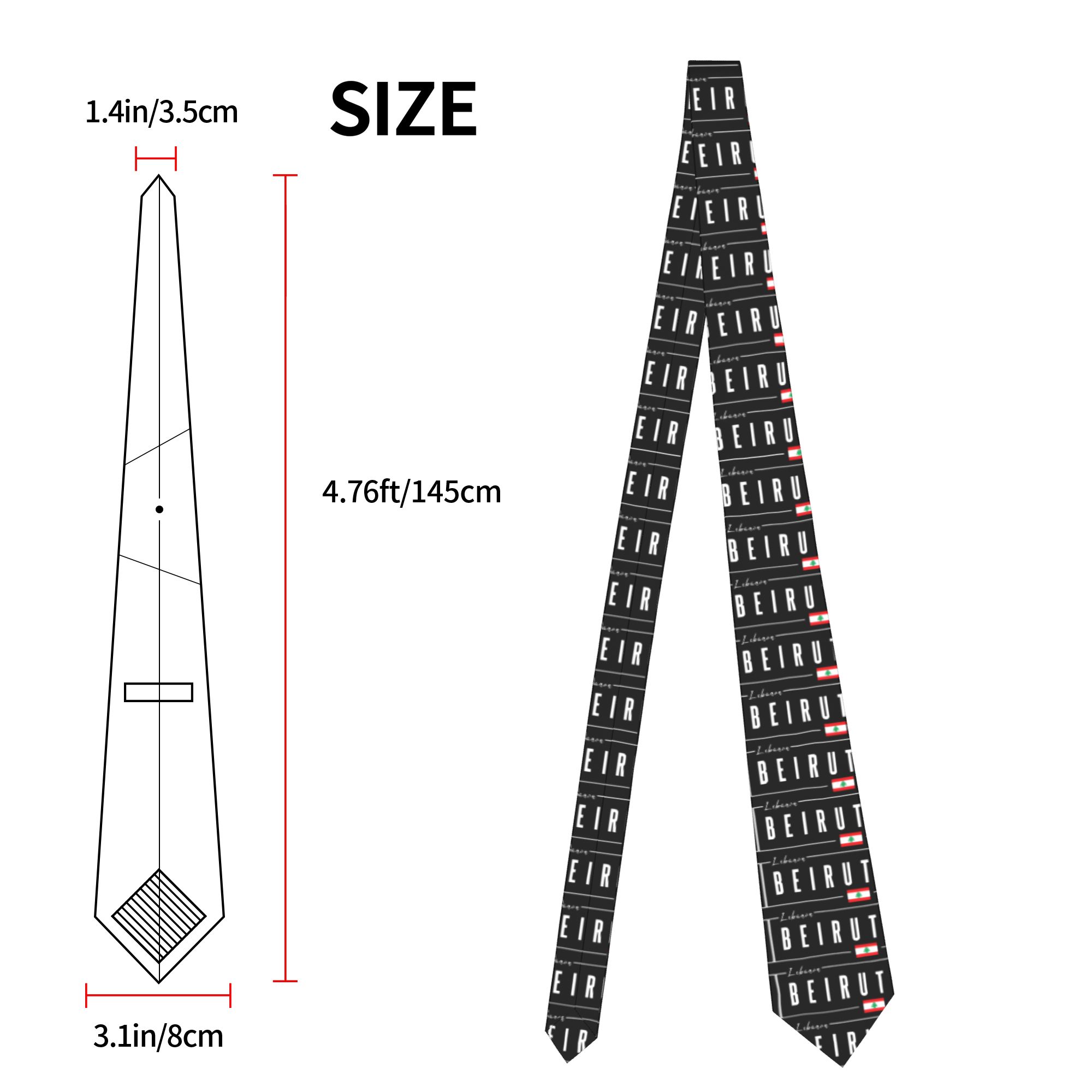 Beirut Lebanon Flag Tie  Cospl - Men Accessories Lebanon recension och pris
