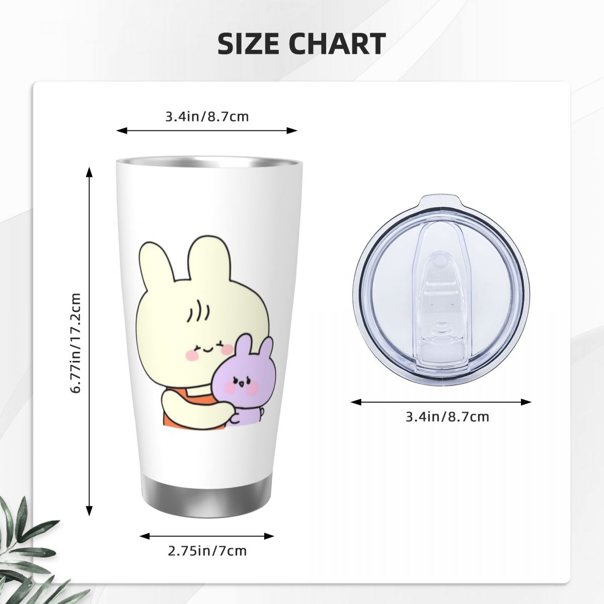 Asamimichaan Cute Asamimi 20oz - Flask Stainless Steel recension och pris