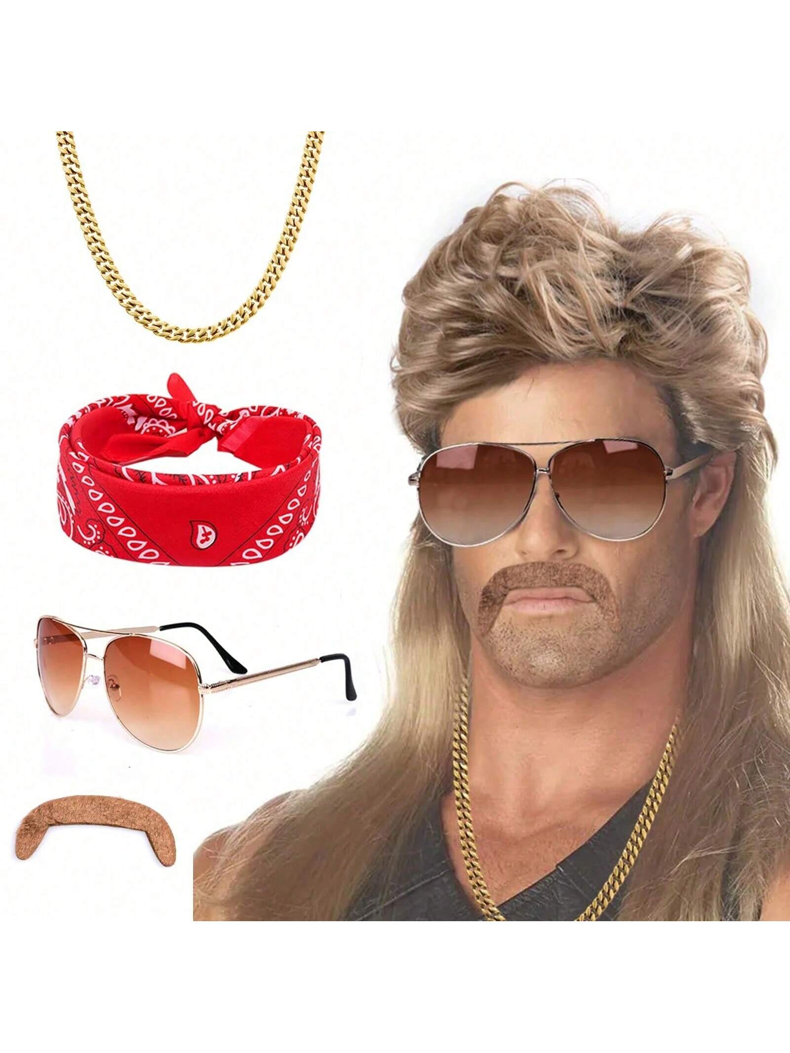 Mullet Wig 80s 90s Outfit Acce - Men'S Accessories In The 90S recension och pris