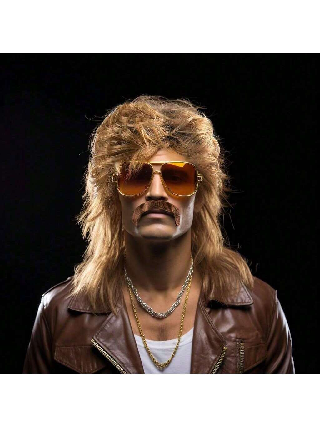 Mullet Wig 80s 90s Outfit Acce - Men'S Accessories In The 90S recension och pris