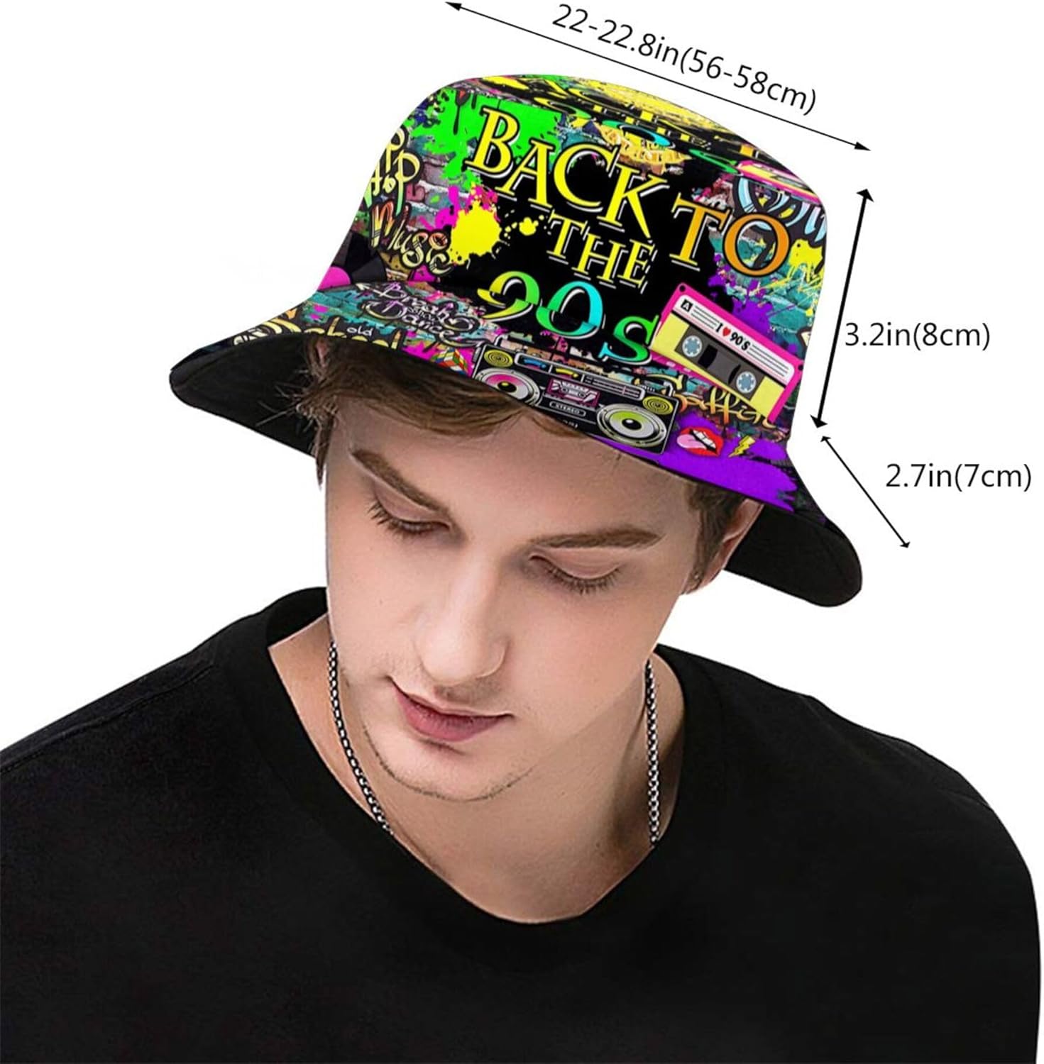 Fashion Retro 80S 90S Bucket F - Men'S Accessories In The 90S recension och pris