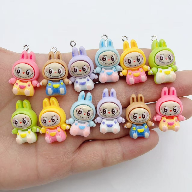 10Pcs Kawaii Rabbit Strawberry - Men Keychain Accessories recension och pris