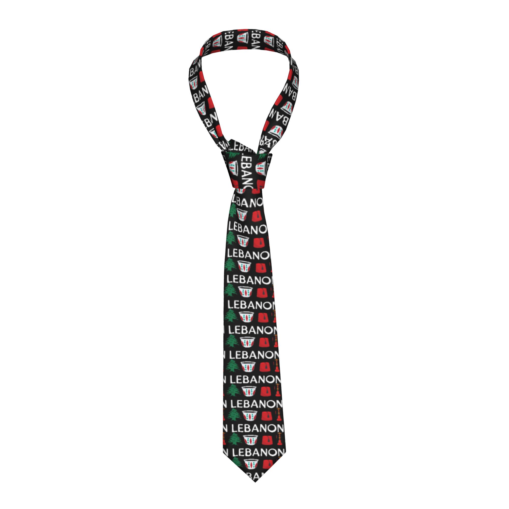 Mens Tie Lebanon Flag  Neck Ti - Men Accessories Lebanon recension och pris