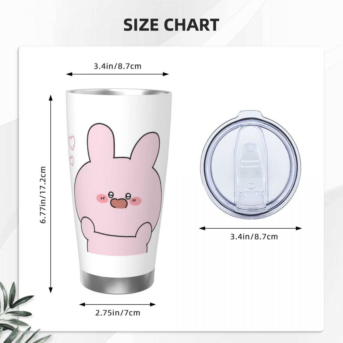 Asamimichaan Cute Asamimi 20oz - Flask Stainless Steel recension och pris