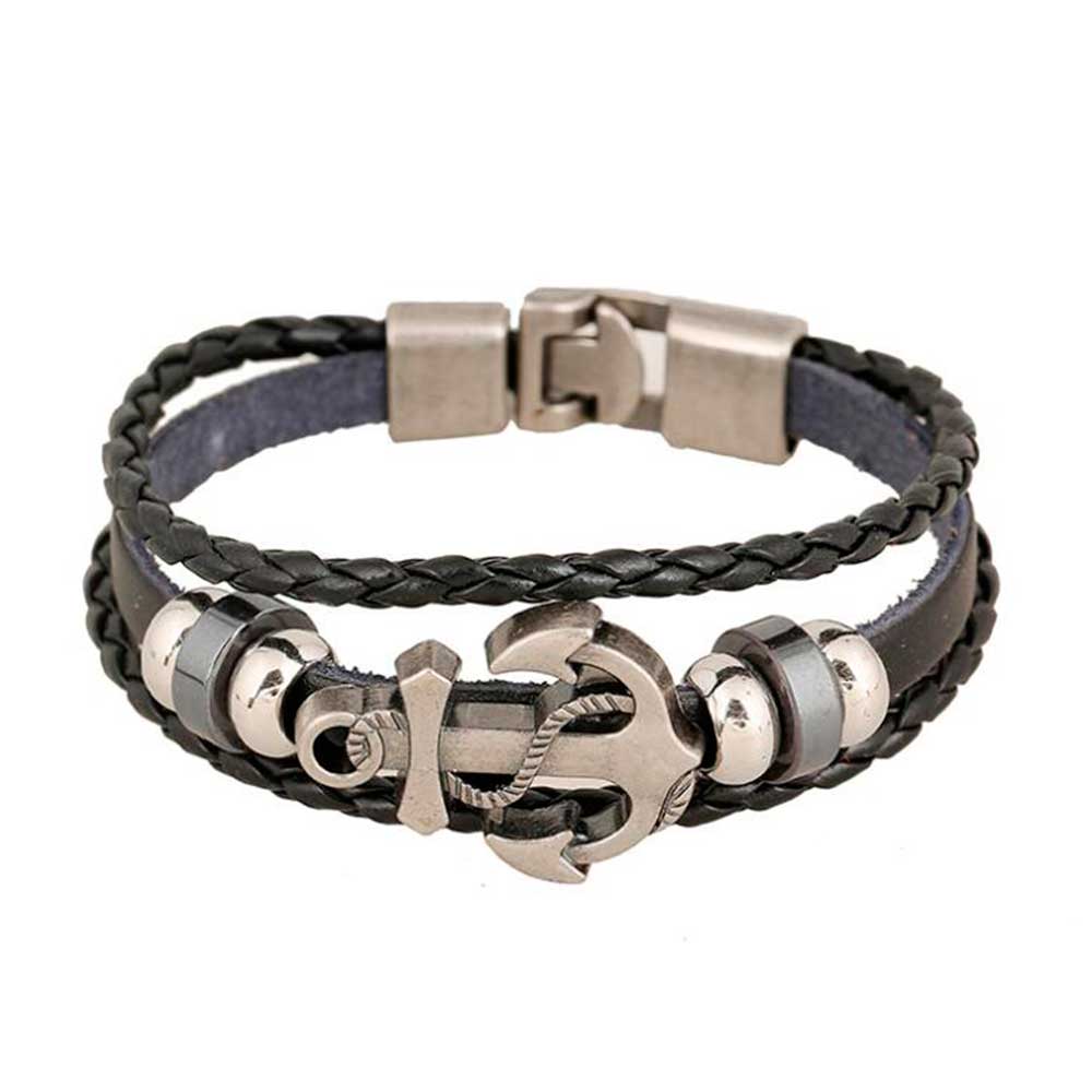 Multi Layered Vintage Leather  - Men Accessories Pk recension och pris