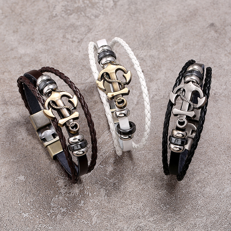 Multi Layered Vintage Leather  - Men Accessories Pk recension och pris