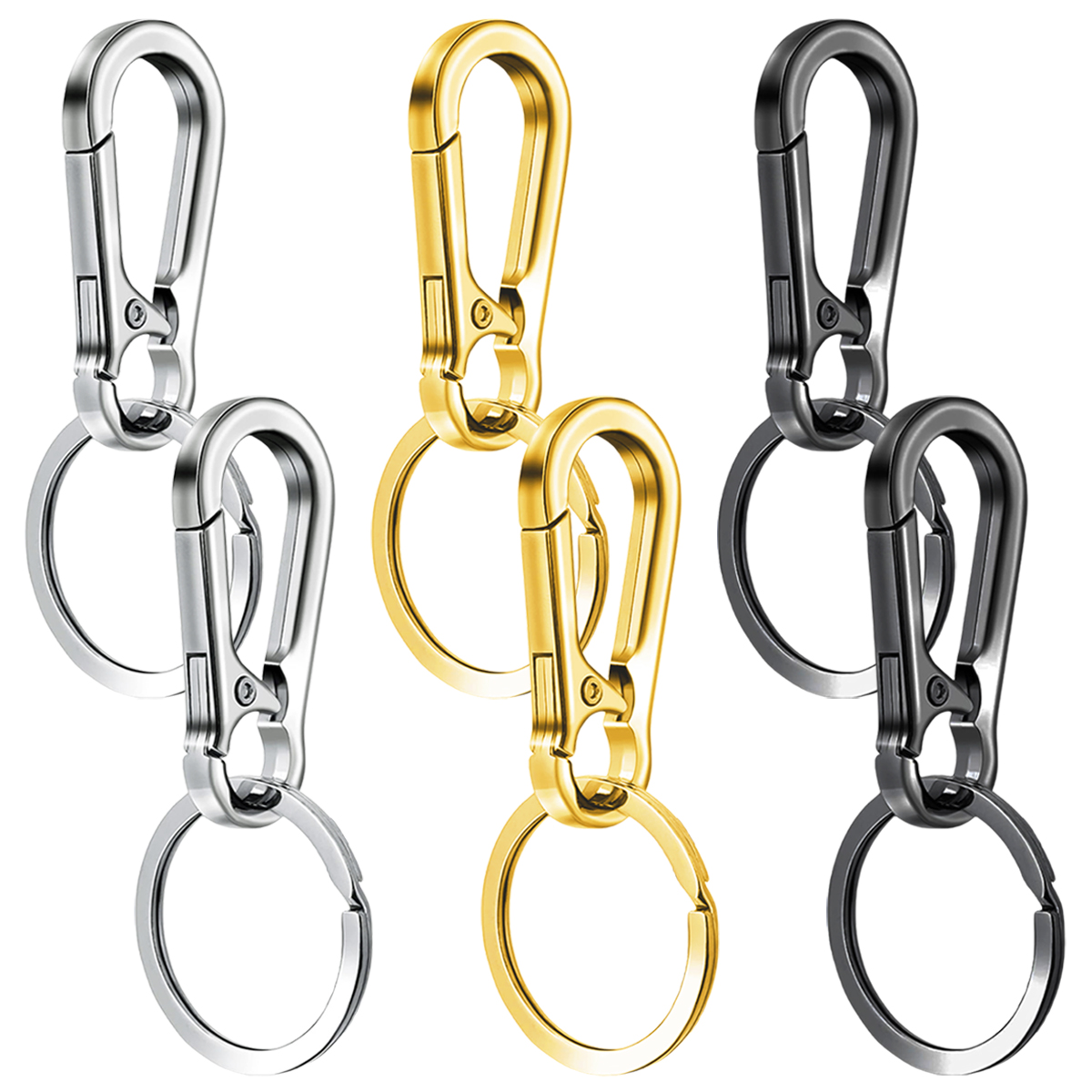6/12/20 Pcs Alloy Clip Keychai - Men Accessories Bag recension och pris