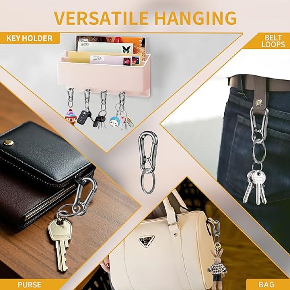 6/12/20 Pcs Alloy Clip Keychai - Men Accessories Bag recension och pris